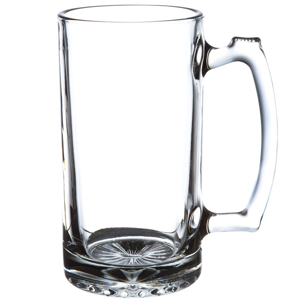 7" Tall x 3.5" Wide 16 Ounce Clear Glass Stein Mug Z921989