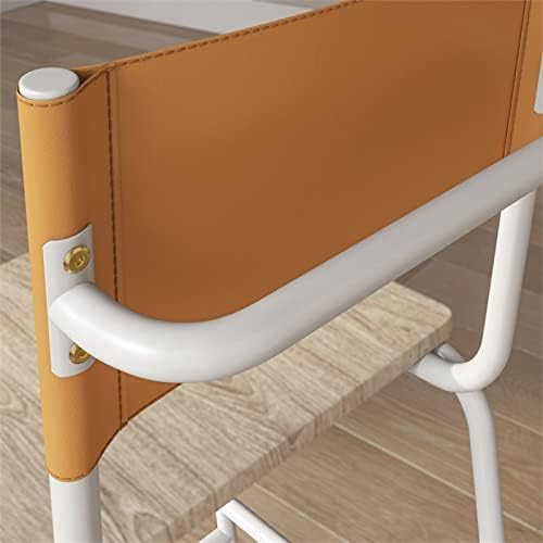 Faux Leather Counter Stool in White and Black J3743