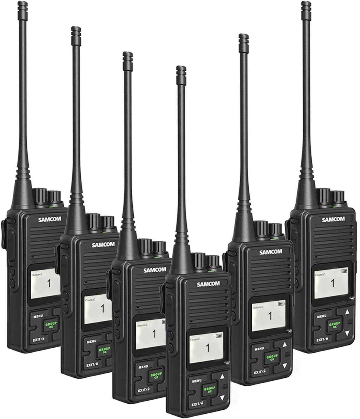 2 Pack 2 Way Radio 3000mAh Rechargeable UHF Walkie Talkie P118962