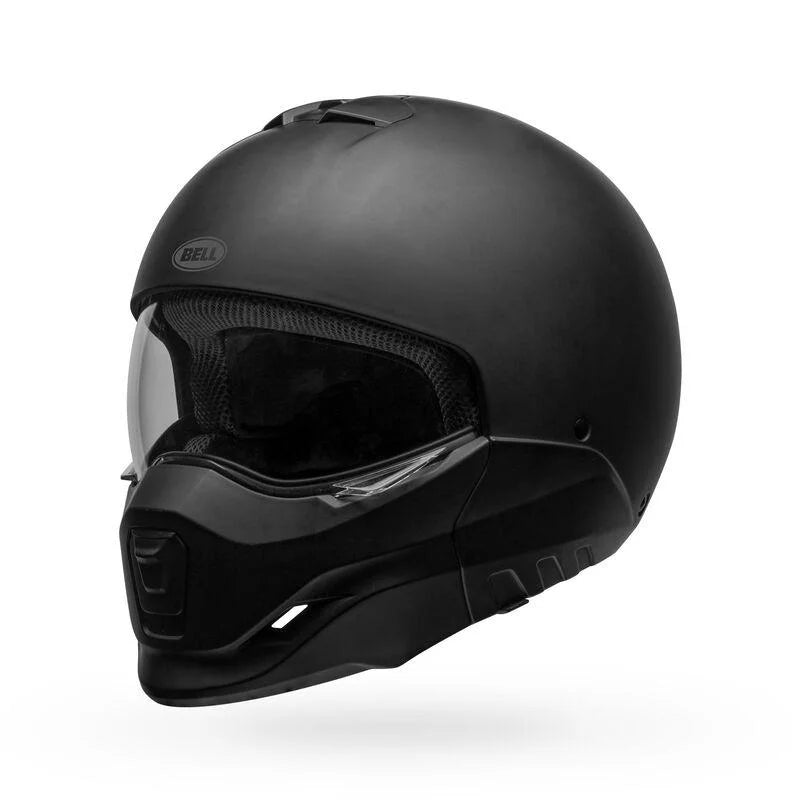 2 in 1 Motorcycle Helmet Matte Black with Gray XX-Large Q256960