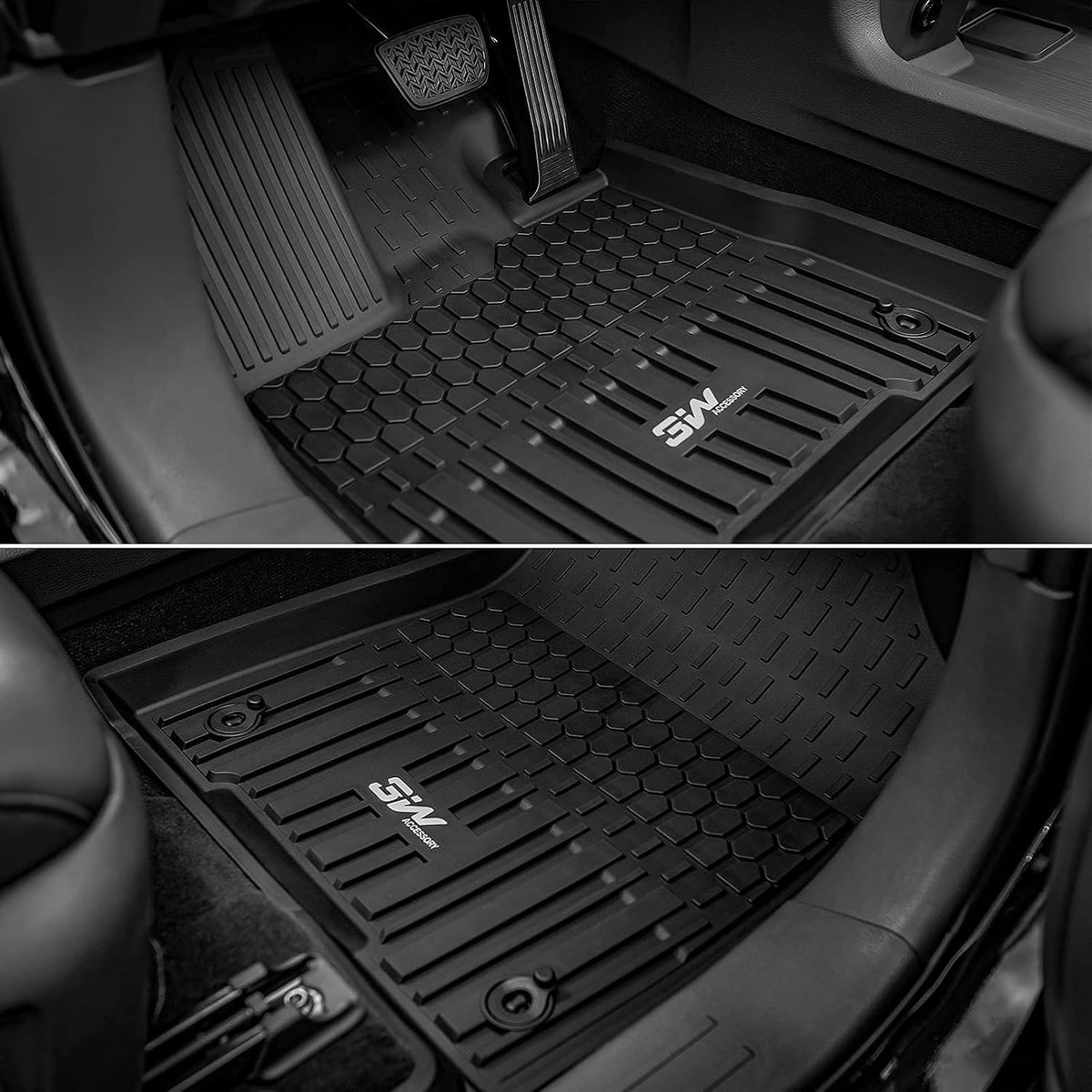 Black Pack of 2 TPE Cargo Liner for Toyota Sienna L179139