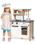 White Pretend Wooden Kitchen Play Set U9237
