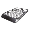 Black Roof Rack Cargo Carrier with Extension Luggage Basket V45522