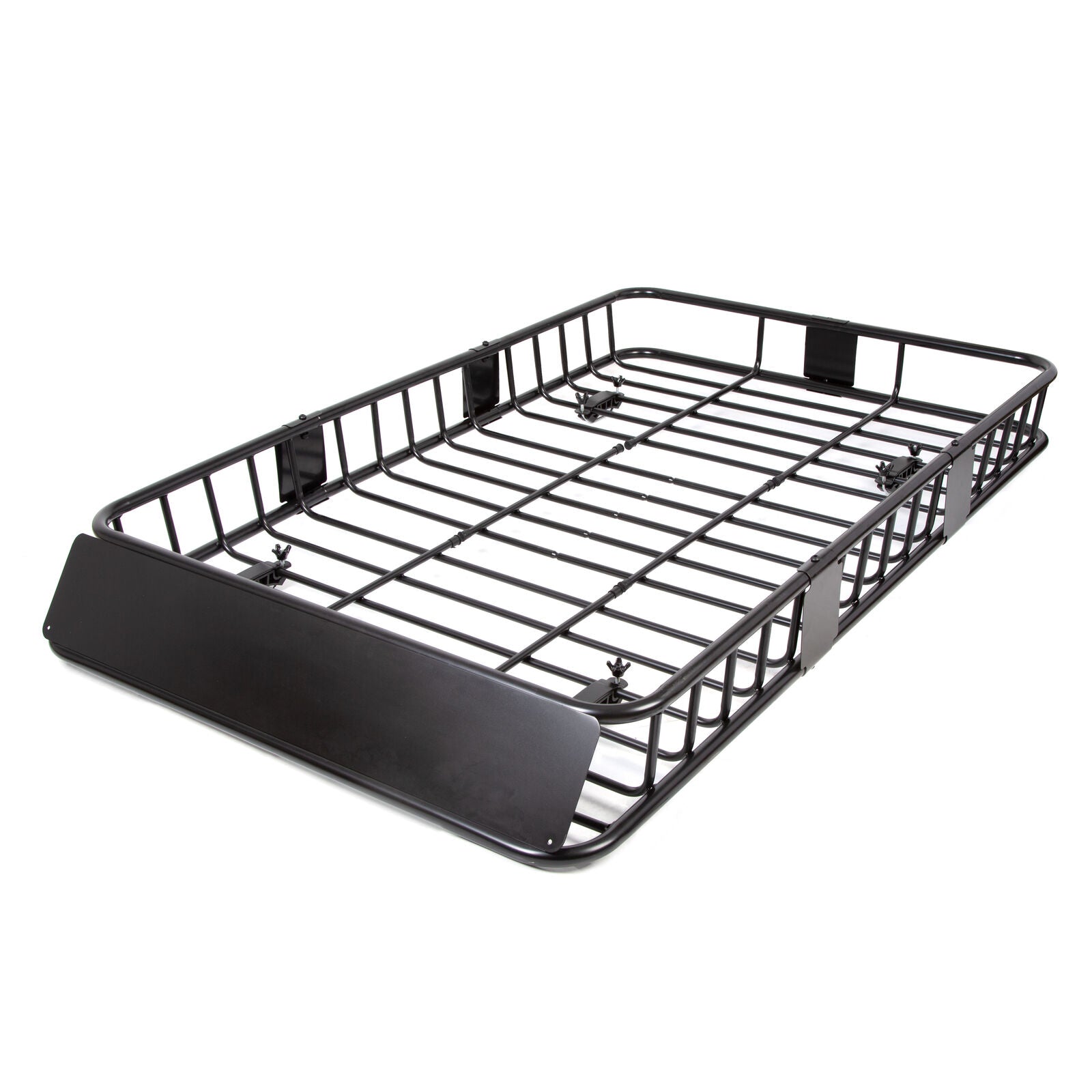 Black Roof Rack Cargo Carrier with Extension Luggage Basket V45522