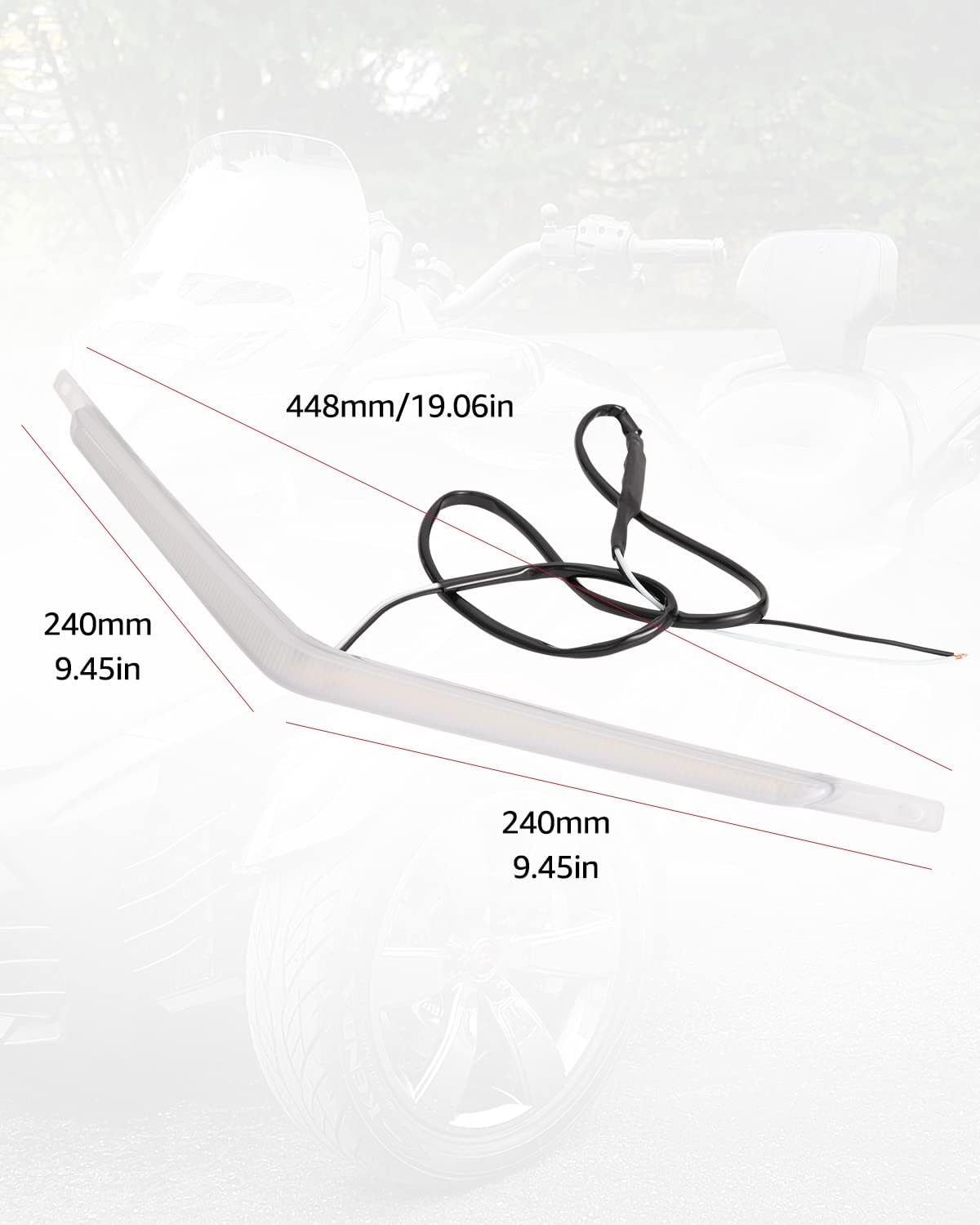 White LED Running Light Kit for Can-Am Spyder F3 F6100