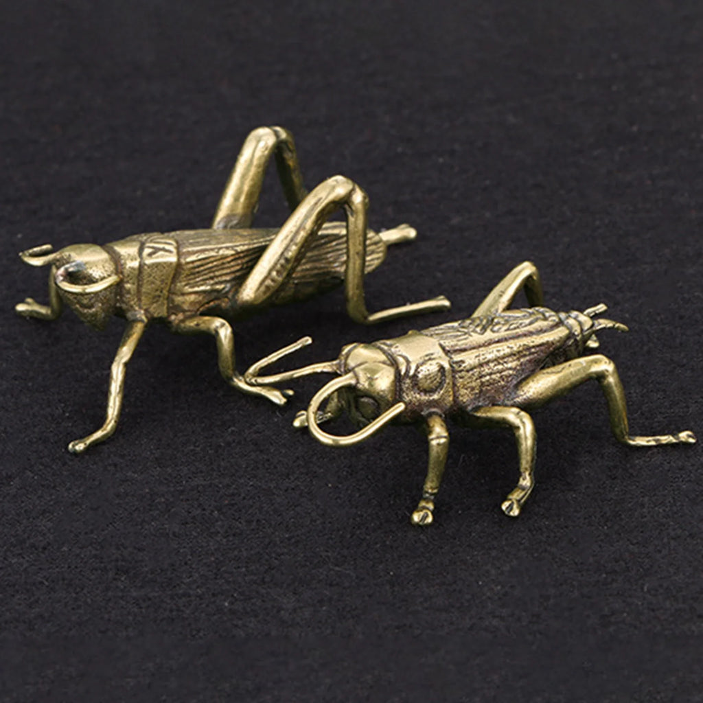 Brass Cricket Statue Desktop Ornament K6129