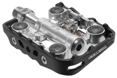 Black/Silver Clipless Pedals Z382