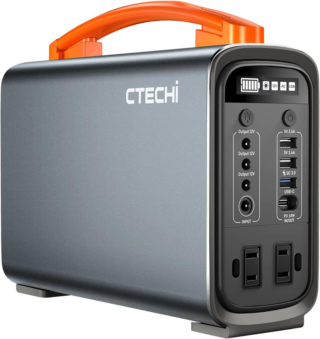 Portable Power Station 200W 240Wh LiFePO4 Battery Backup Solar Generator W72613