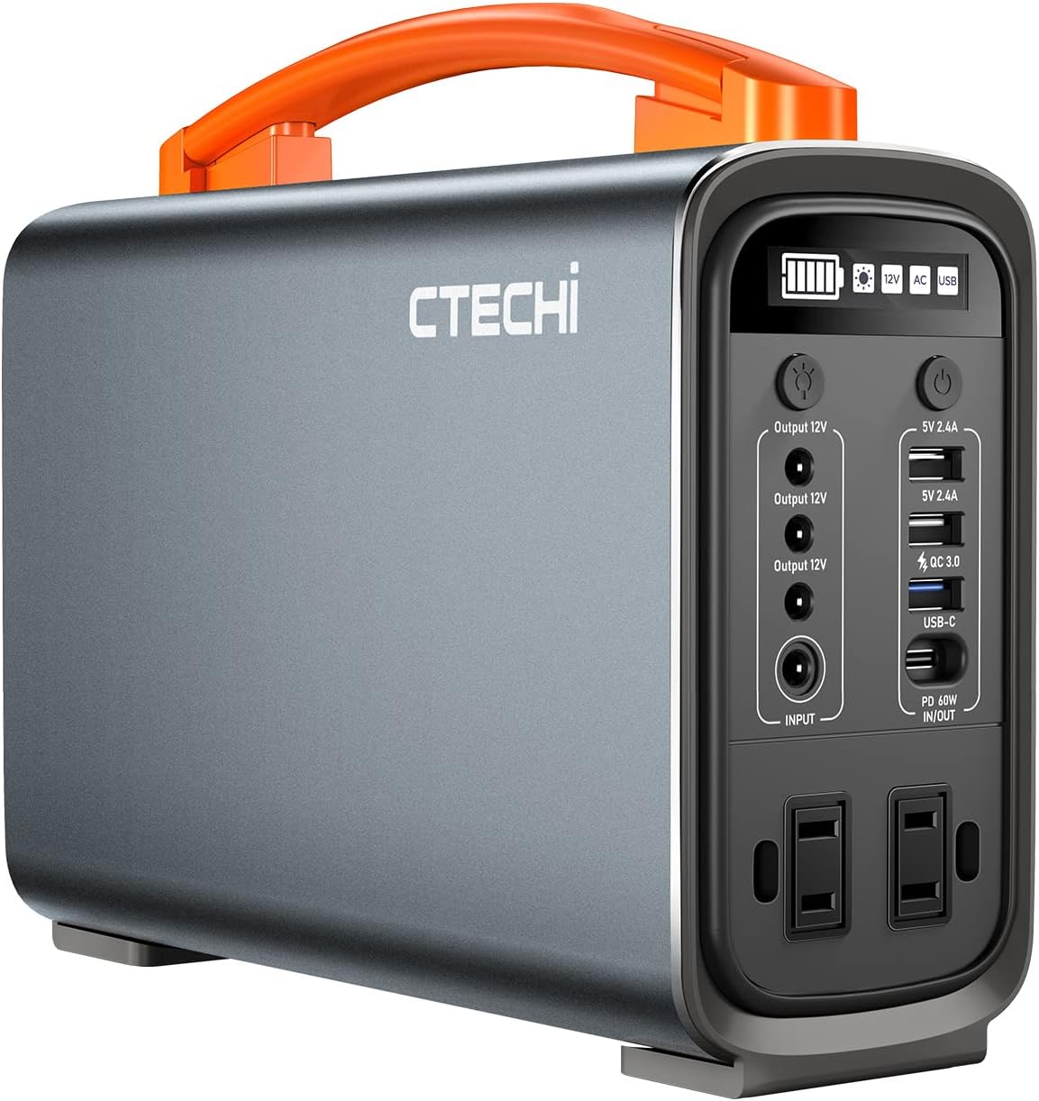 Portable Power Station 200W 240Wh LiFePO4 Battery Backup Solar Generator W72613