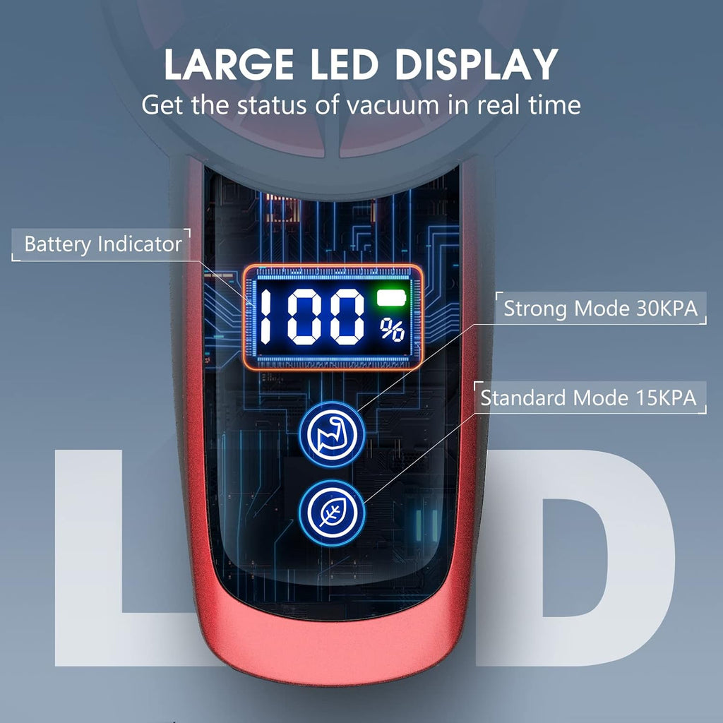 Cordless Stick Vacuum Cleaner with LED Display T547553