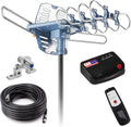 150 Miles Outdoor TV Antenna with 60FT RG6 Cable K9164