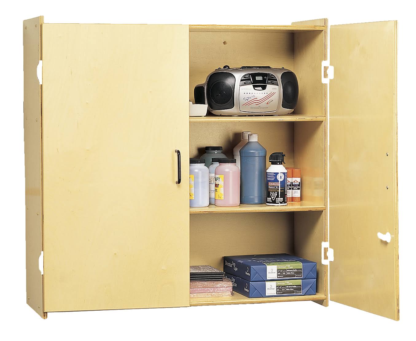 Locking Wall-Storage Cabinet, 3 Shelves A78312