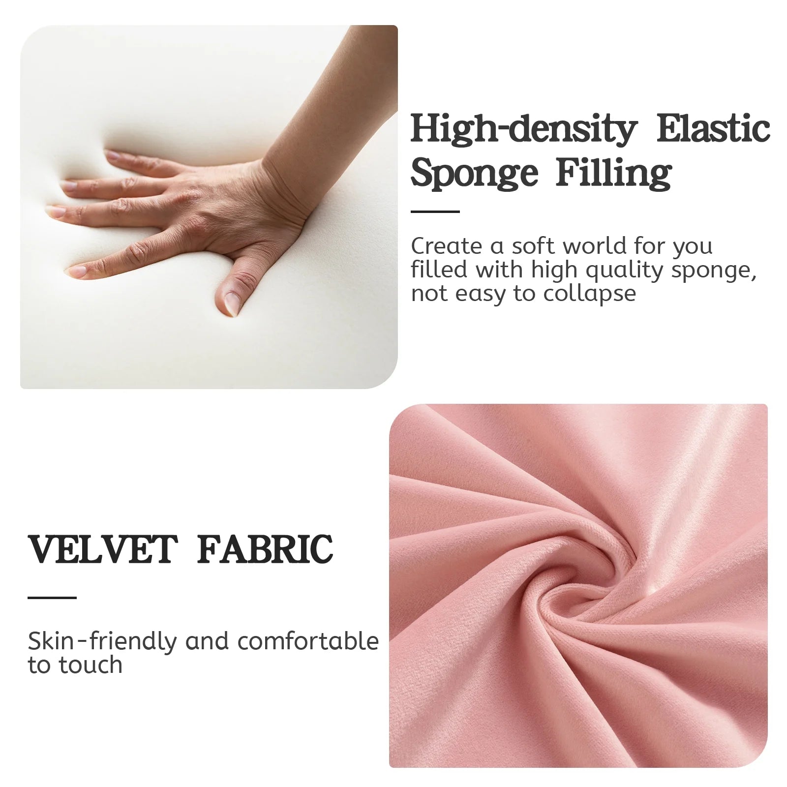 Pink Velvet Upholstered Accent Chair K741243