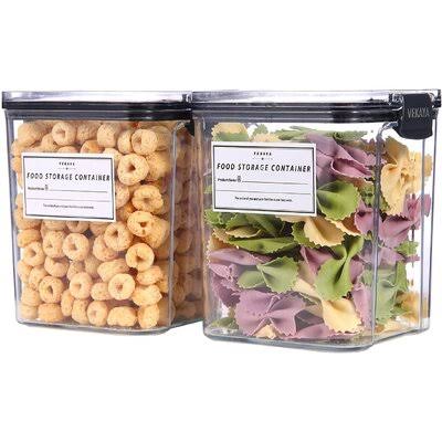 2 to 5 Plastic Food Storage Containers with Lids B643599
