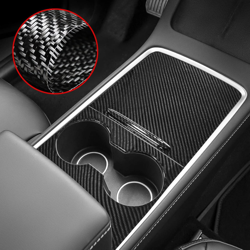 Carbon Fiber Center Console Wrap Kit for Tesla Model 3 Model Y A641673
