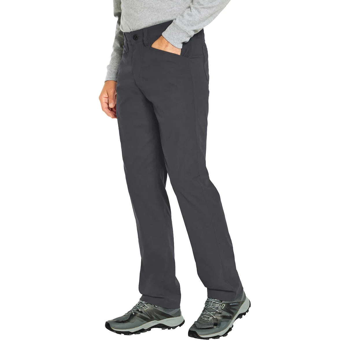 Mens Lightweight 6 Pocket Tech Pant (Asphalt (Grey),36x34) E43966