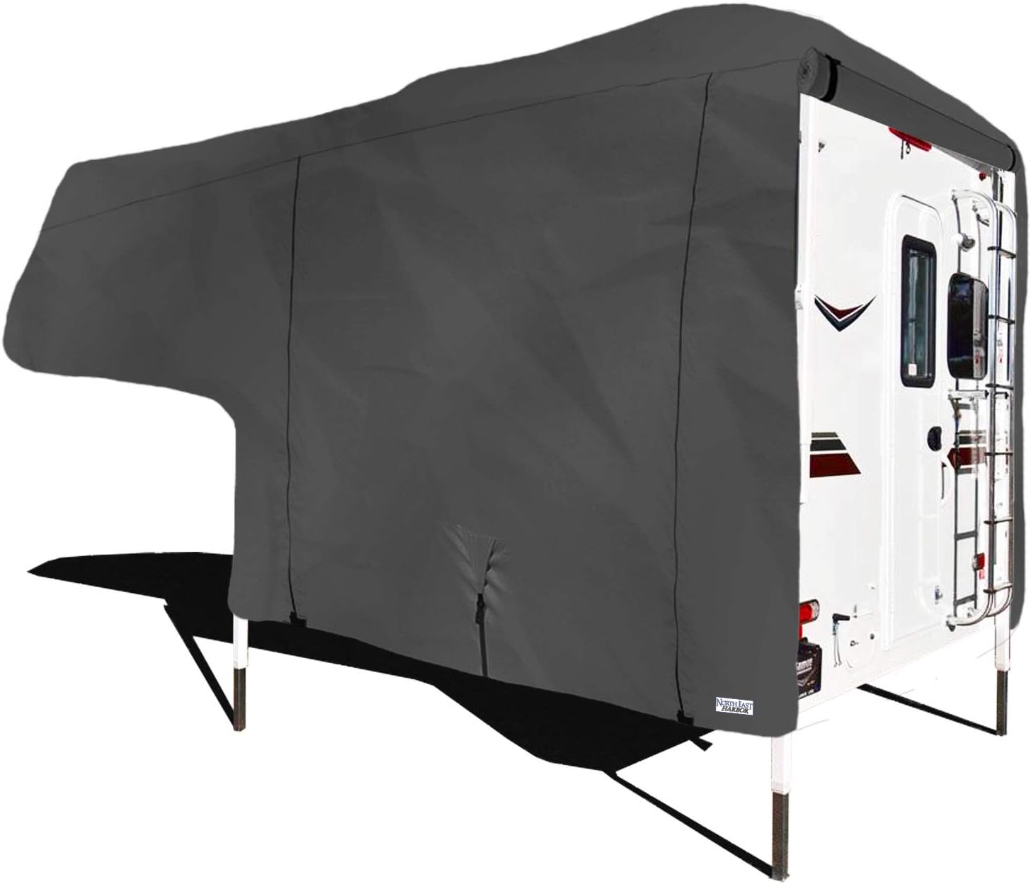 Truck Bed Camper Storage Cover, 300D Polyester, Gray, 96" L x 102" W x 85" H Z948401