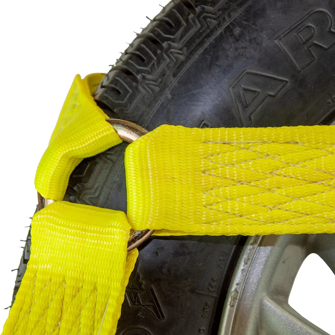 Car Tie Down 4 Pack Flat Hooks Classic Yellow 3300 Lbs SWL T7524