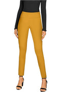 Women Stretch Skinny Dress Pants Nylon Ponte Pull On Trousers Z7279