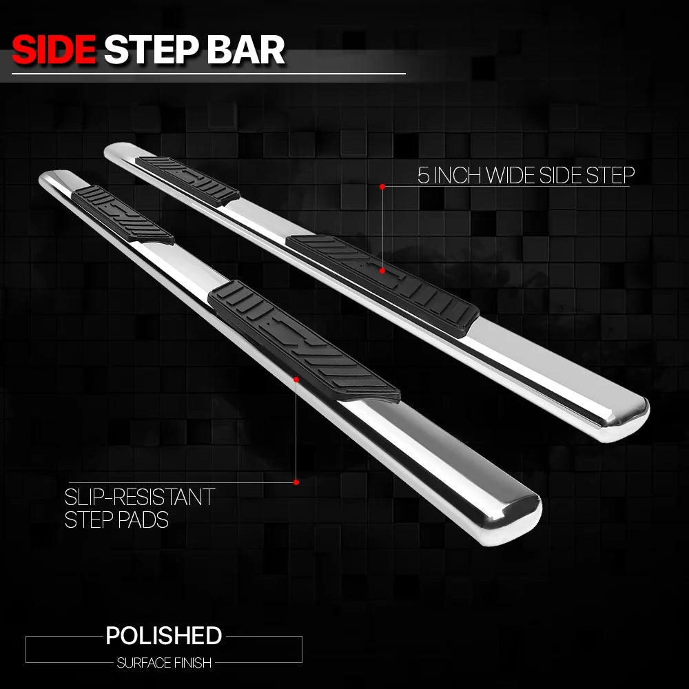 Chrome Oval Step Nerf Bar Running Board D752