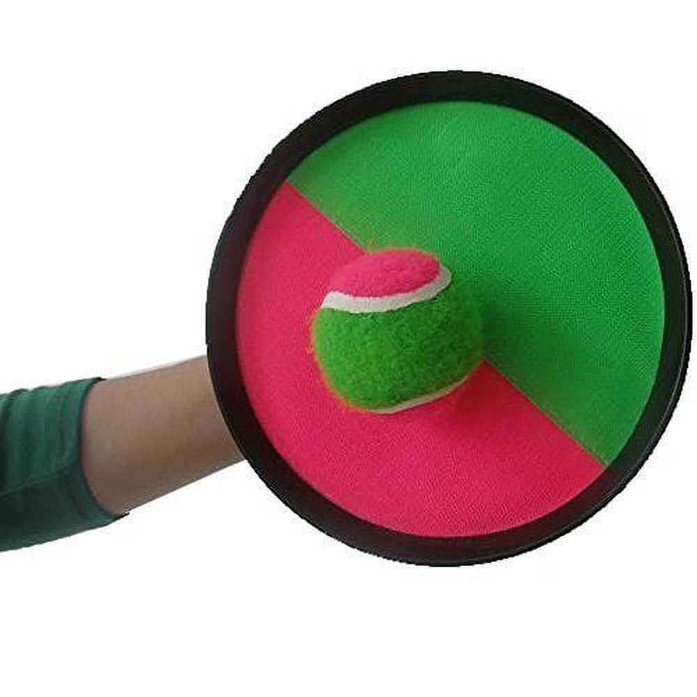 Kids Velcro Paddle Catch Ball Target Toss Games I35809