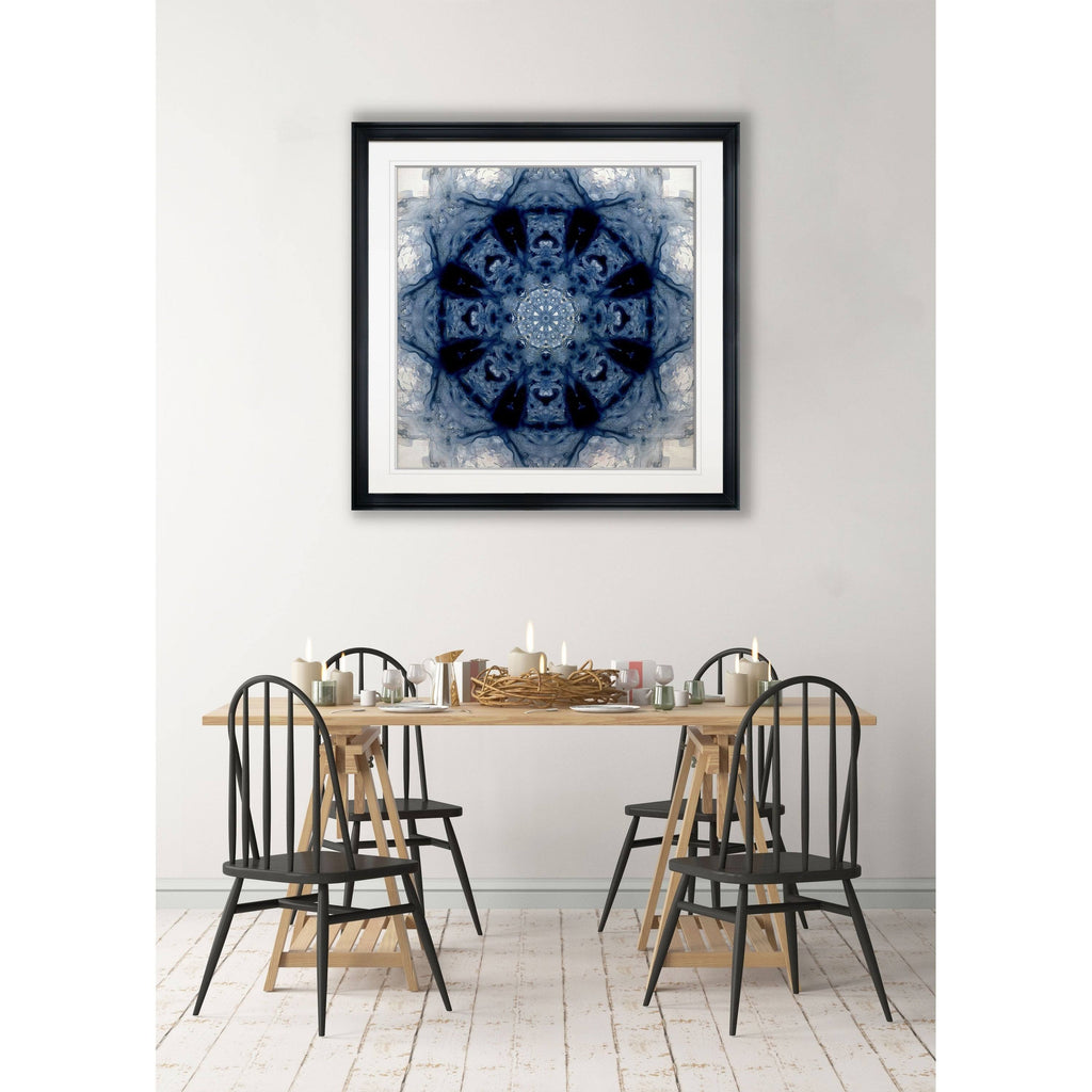 Indigo Framed Giclee Print 38x38 C7821