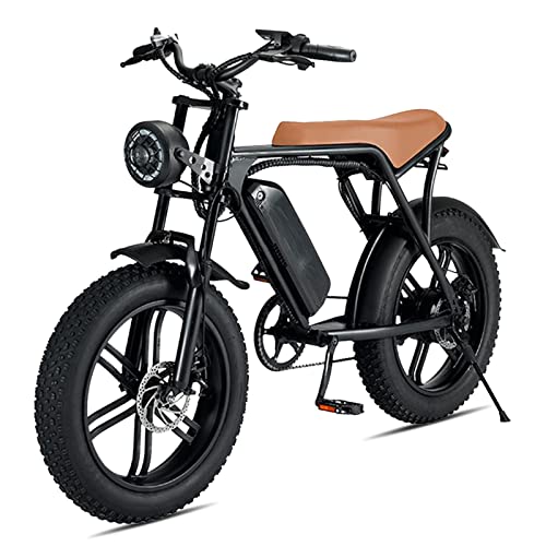 20" Fat Tire 48V 15Ah Removable Battery Electric Bicycle 750W 30MPH Shimano 7 Speed T282