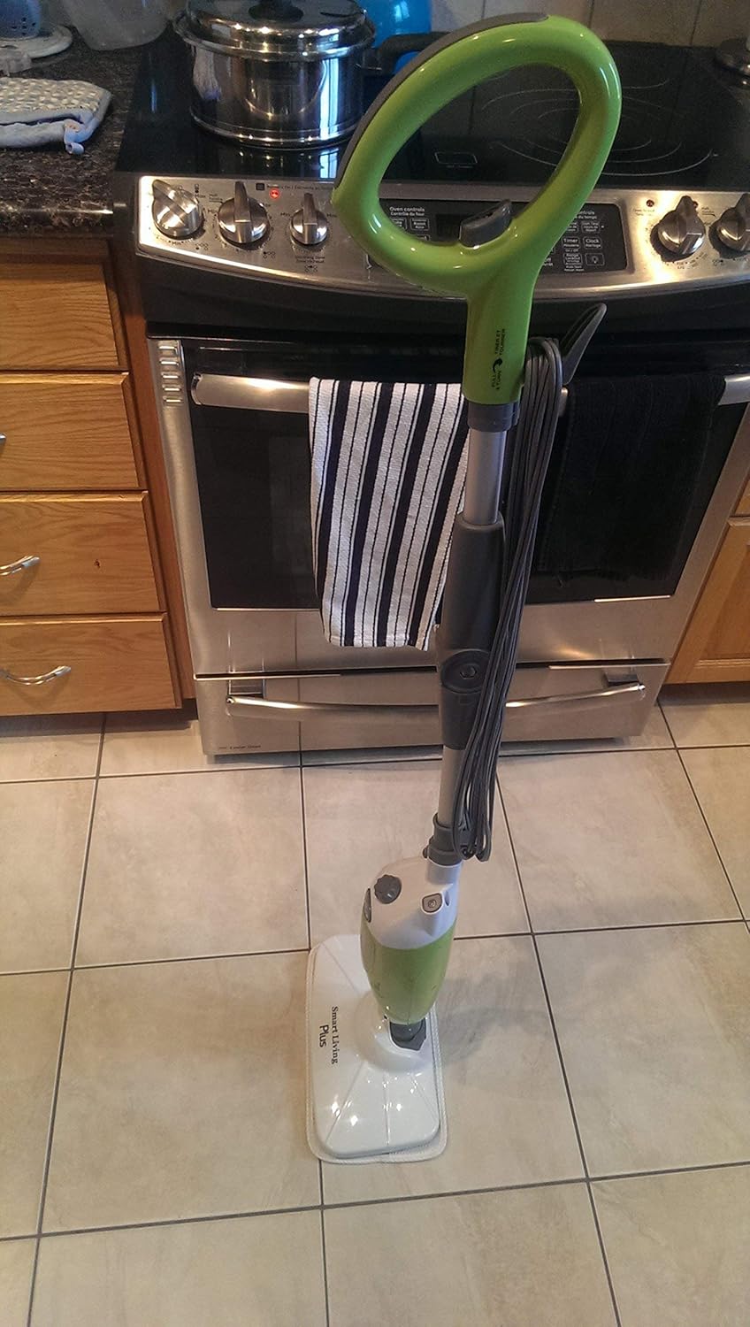 White and Green Steam Mop L806262