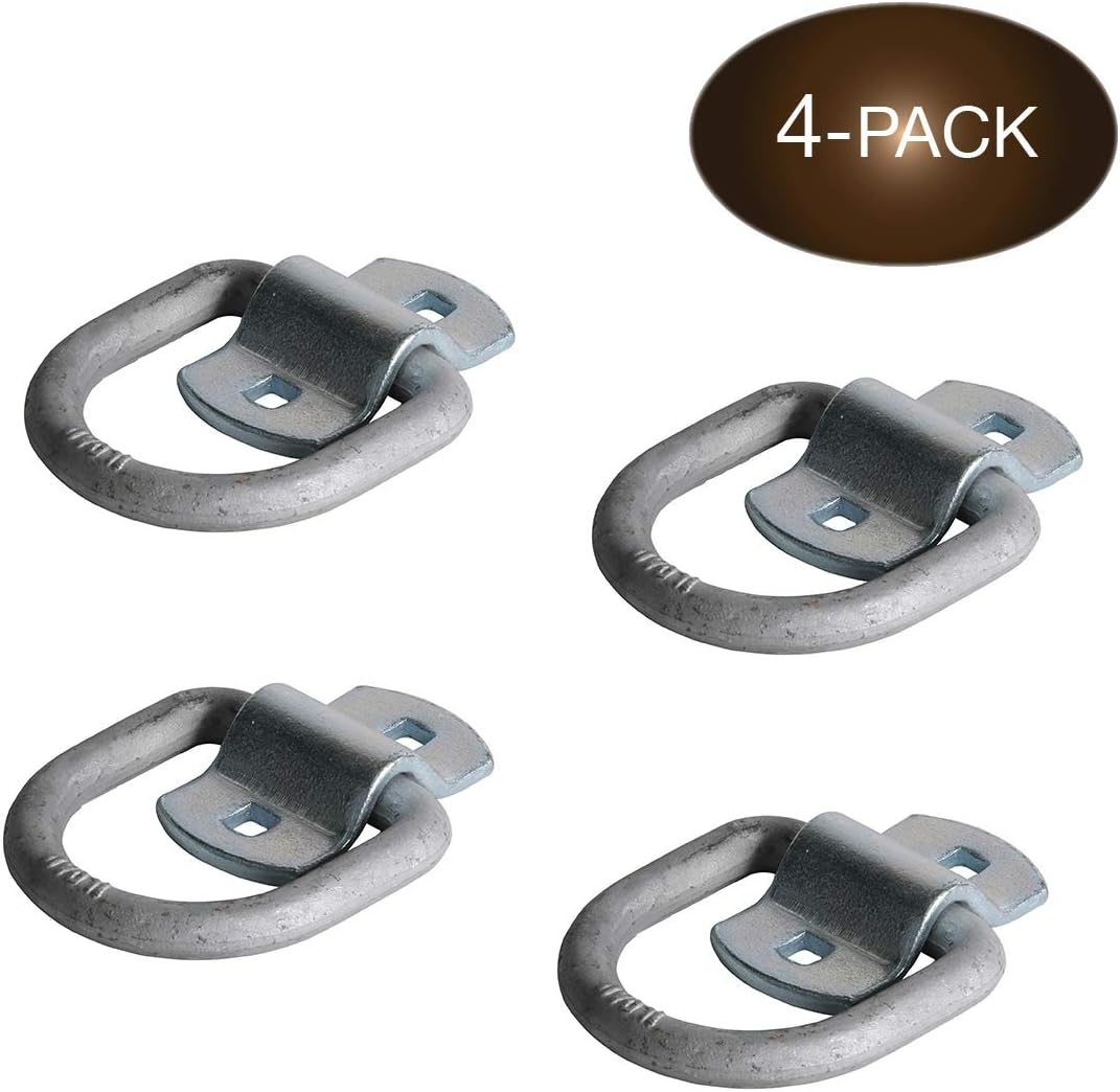 1/2 Bolting D-Ring Tie-Down Anchors with Bolt-on Mounting Clips R74223