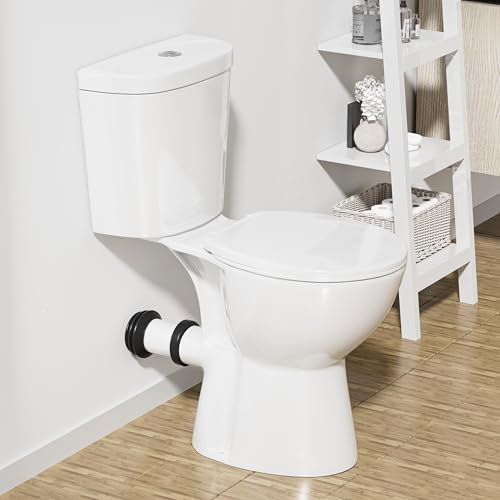 Rear Outlet Toilet With 19 Inch Tall Toilet Bowl & Tank S1157