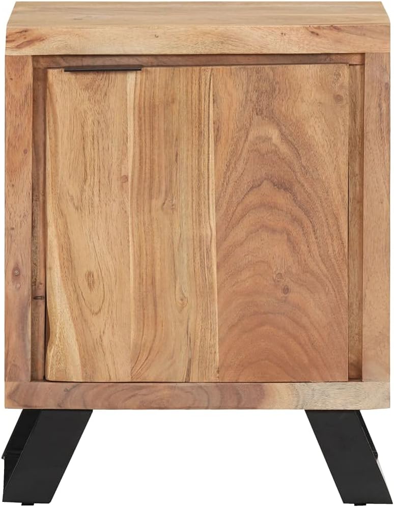 Solid Acacia Wood Bedside Cabinet J4605