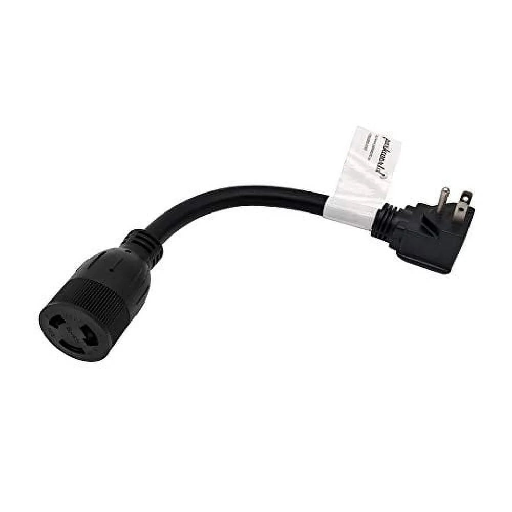 Adapter Cord 5-15P to L6-20R Receptacle Female Right Angle Plug I273269
