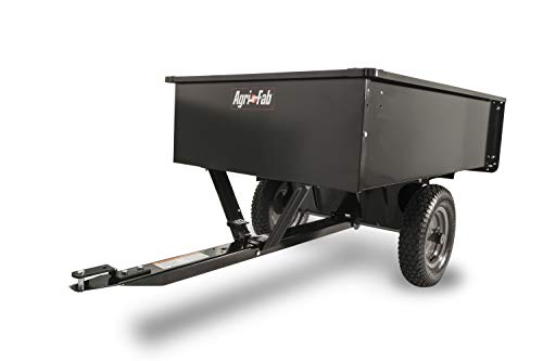 Black 750-Pound Max Utility Tow Behind Dump Cart L453125