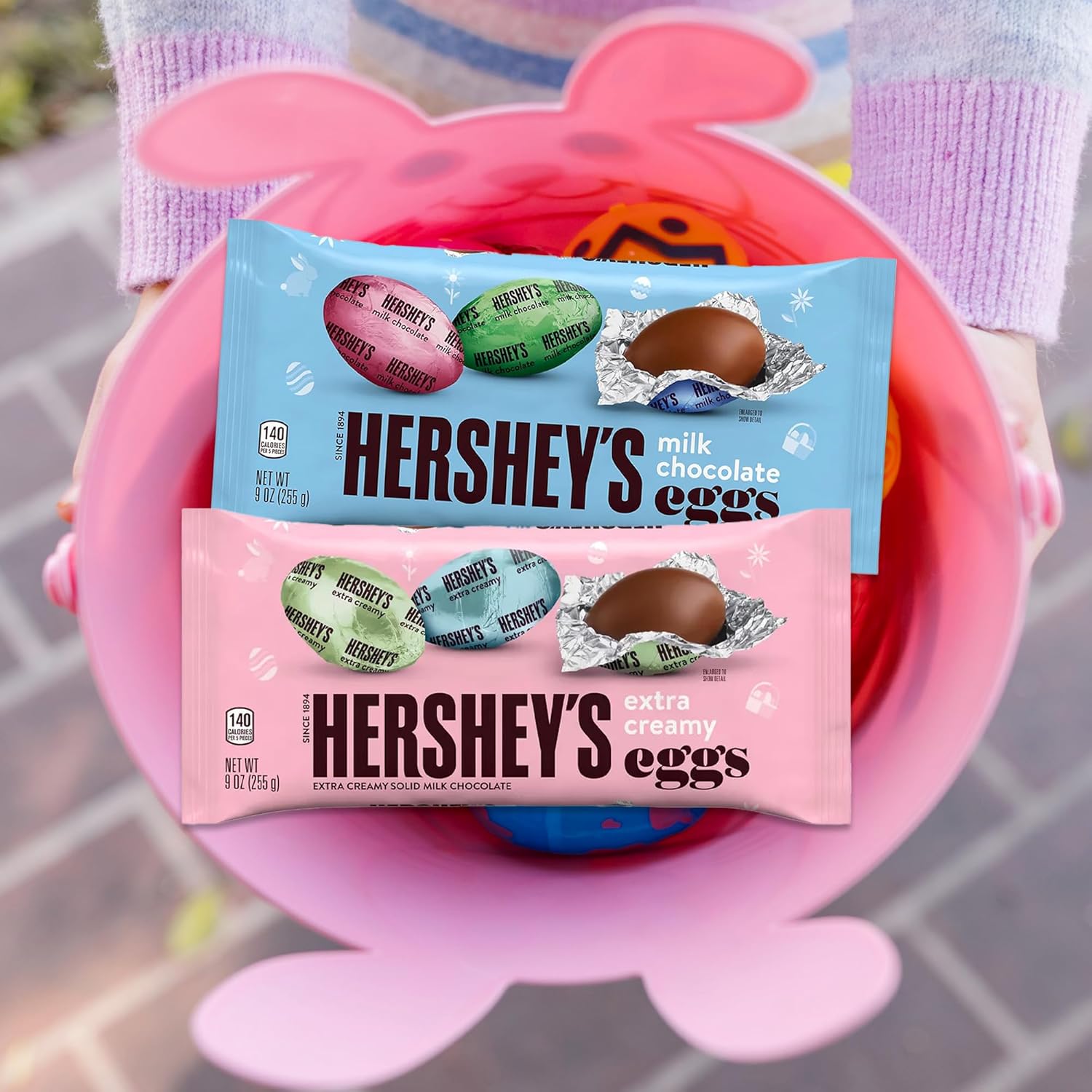Milk Chocolate and Creamy Chocolate 2 Pack Easter Eggs E59553