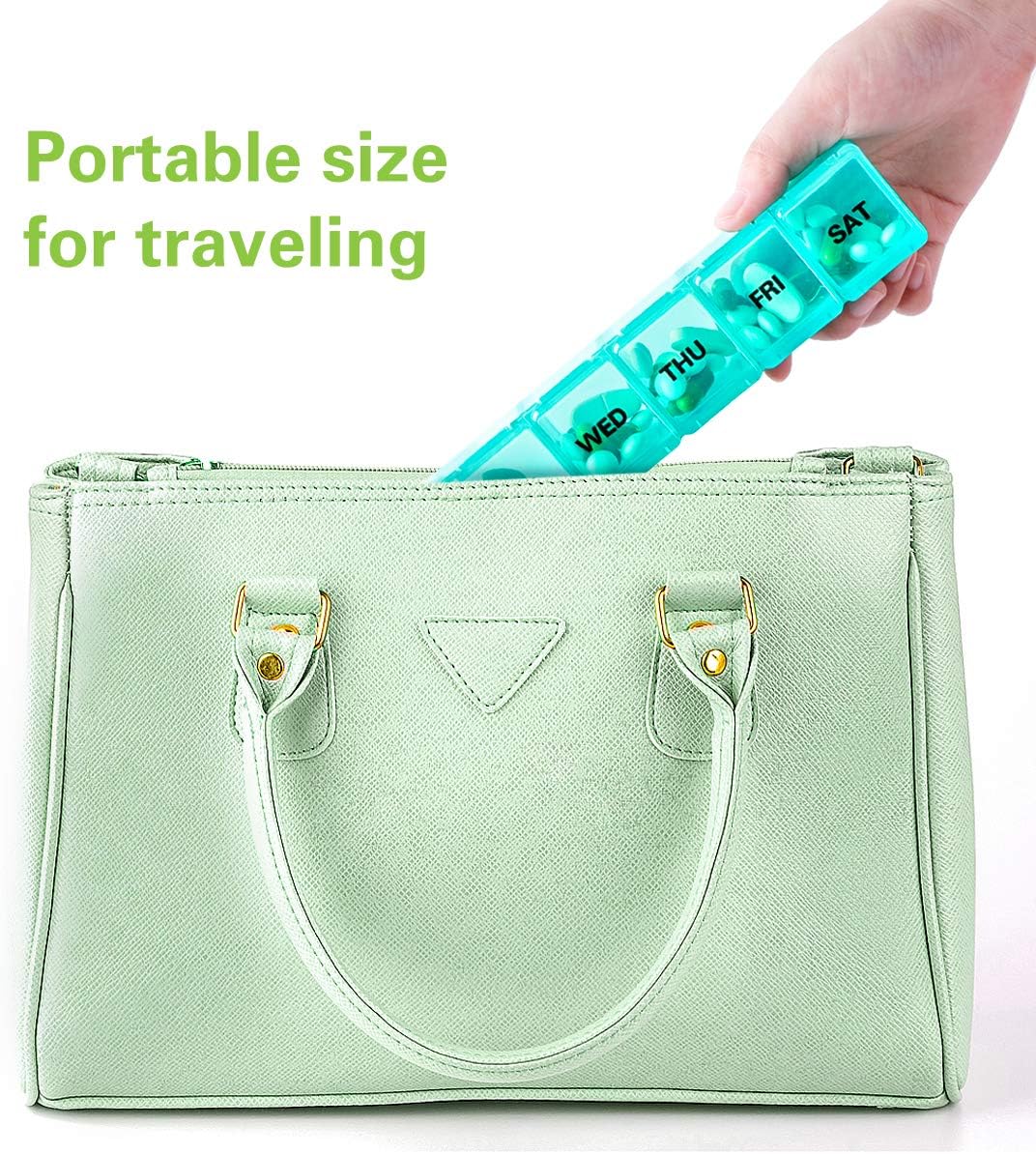 Large 2 Pack Pill Organizer L528