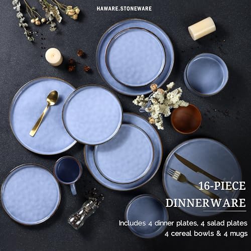 16-Piece Stoneware Ceramic Dinnerware Set N789