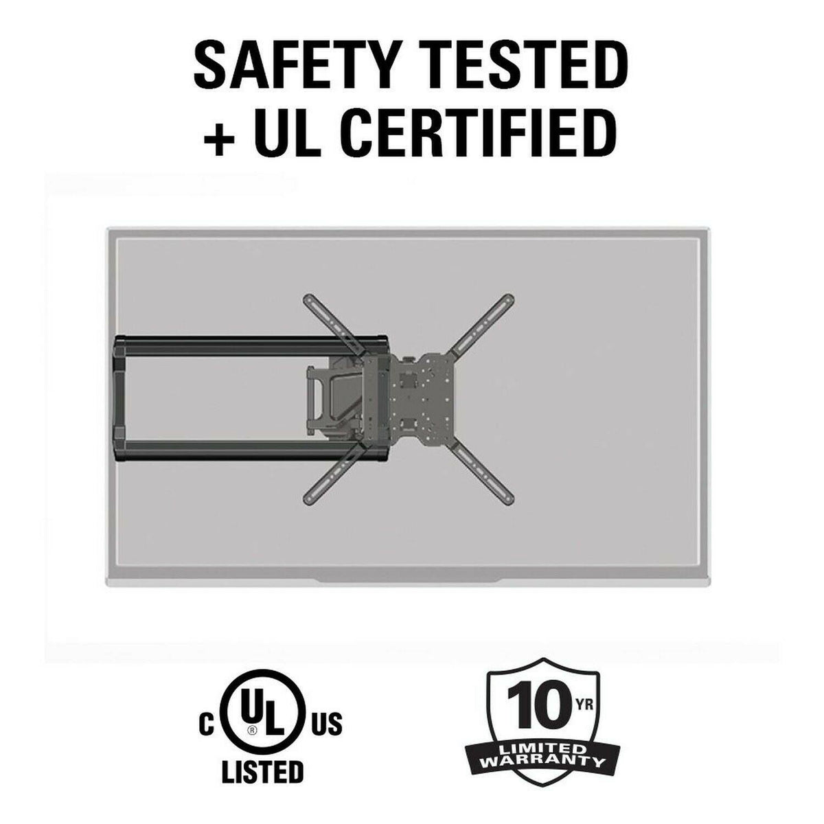 Full-Motion TV Wall Mount for 37x22 to 80x22 TVs I81126