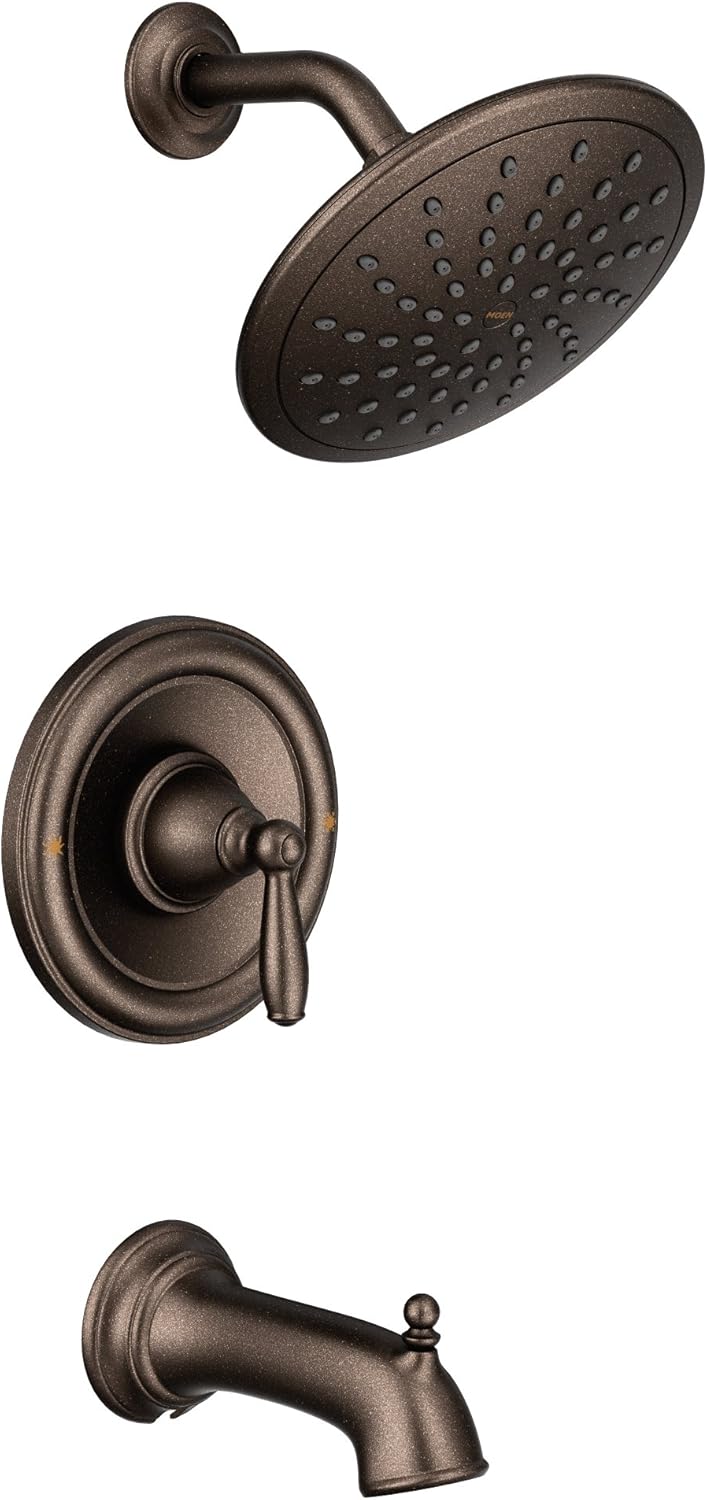 Brantford Tub and Shower Trim Kit with 8-Inch Rainshower, Brushed Nickel W696332