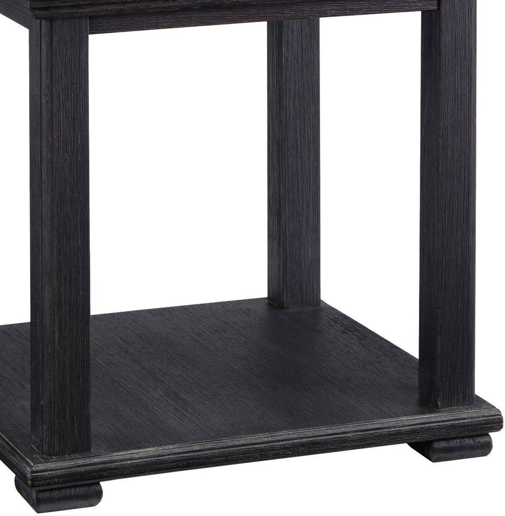 Black Square End Table O98050