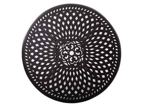 60 Cast Aluminum Round Bar Table F8151