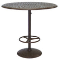 60 Cast Aluminum Round Bar Table F8151