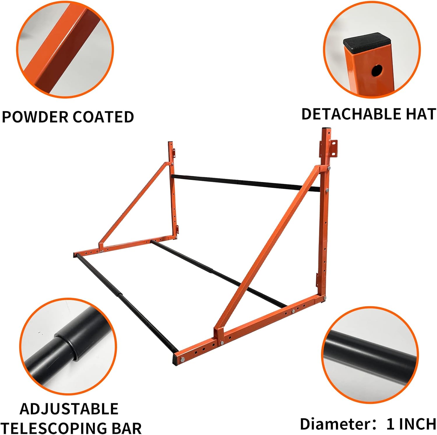 Adjustable Wall Mount Tire Rack, 48-Inch Wide by 36-Inch Deep, Pack of 2 M490674