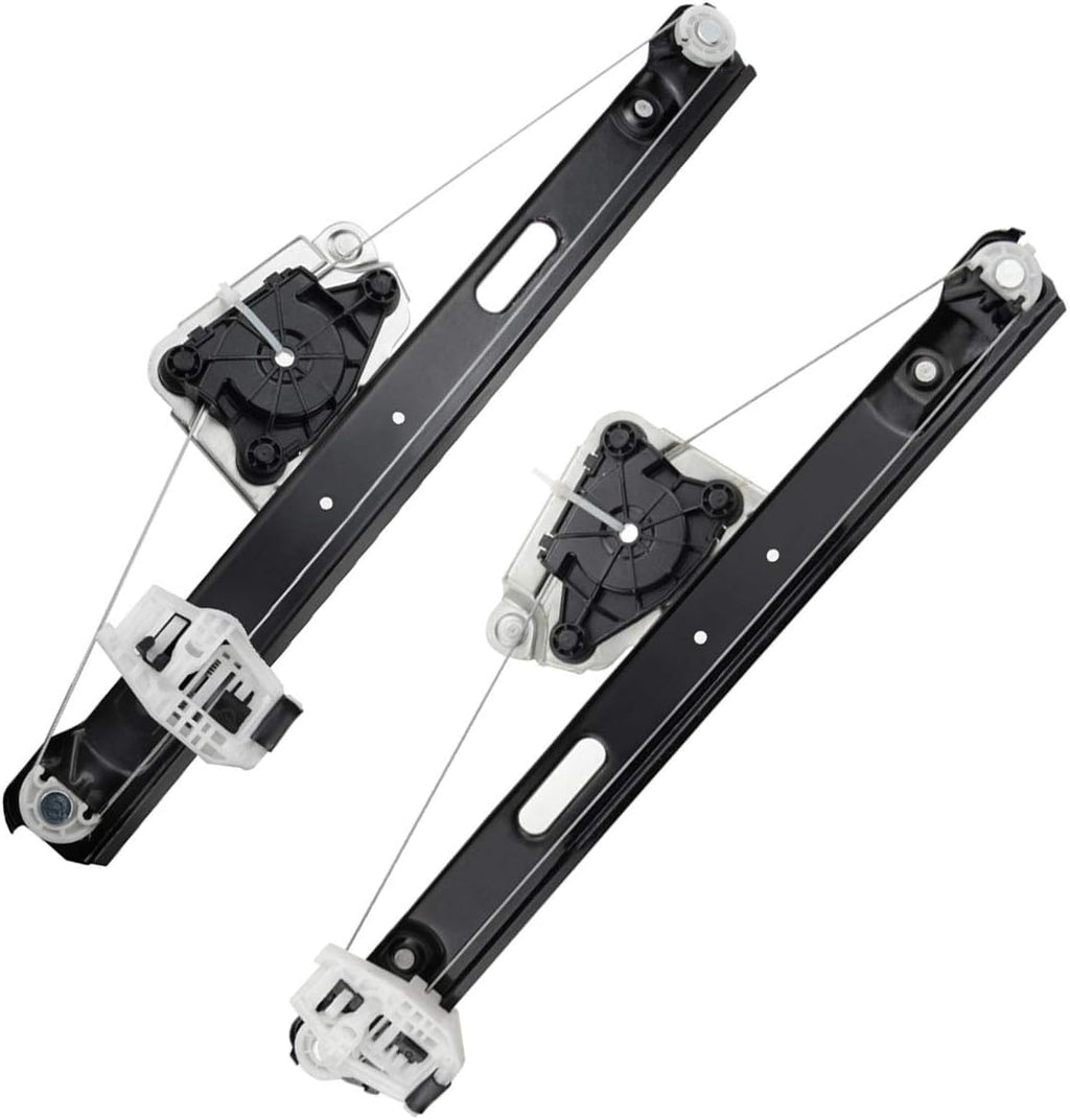 Electric Power Window Regulator Without Motor Rear Left and Right 2-PC Set Pack of 2 Q1699