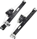 Electric Power Window Regulator Without Motor Rear Left and Right 2-PC Set Pack of 2 Q1699
