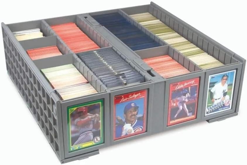 Gray Collectible Card Bin G475