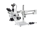 7X-45X Simul-Focal Stereo Zoom Microscope with 144-LED Ring Light and 10MP Camera A772410