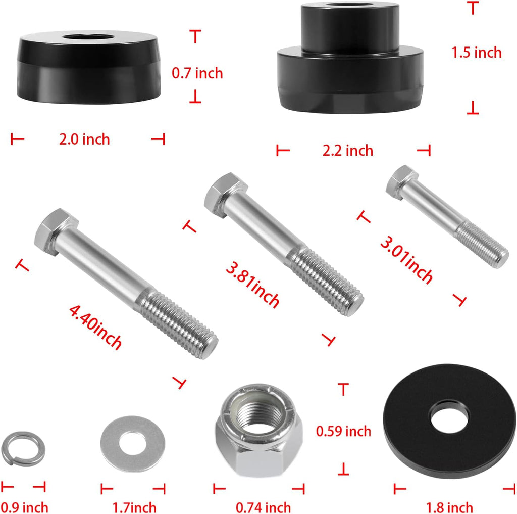 CNC Aluminum Body Mount Bushings Tool Subframe Bushing Kit 32PCS S927338