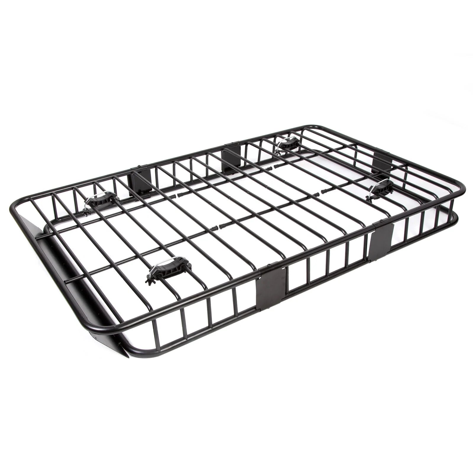 Black Roof Rack Cargo Carrier with Extension Luggage Basket V45522