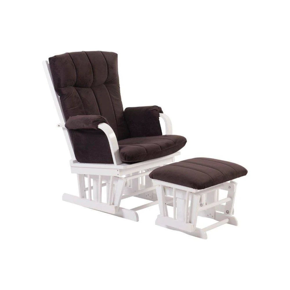 Brown Glider and Ottoman F2631
