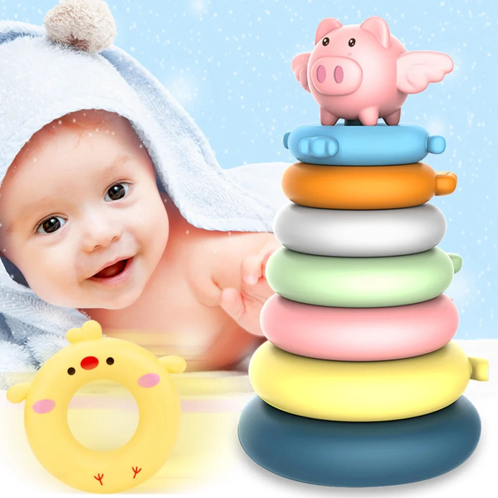 7 Pcs Stacking Rings Toy for Baby C89877